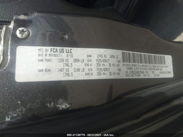 Photo 8 VIN: 2C4RDGEG6GR375448 - DODGE GRAND CARAVAN 