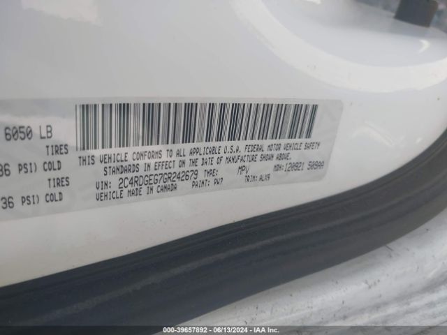 Photo 8 VIN: 2C4RDGEG7GR242679 - DODGE GRAND CARAVAN 