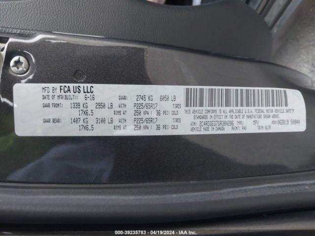 Photo 8 VIN: 2C4RDGEG7GR384286 - DODGE GRAND CARAVAN 