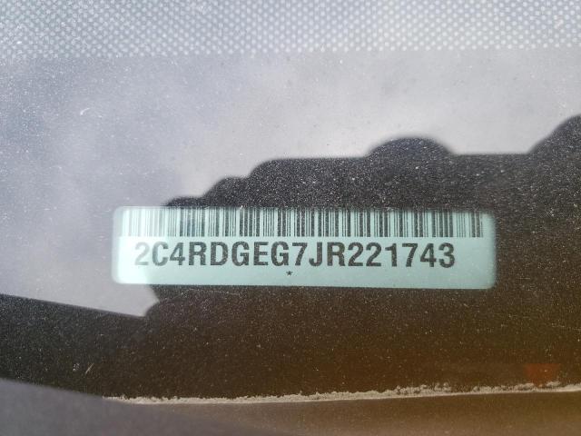 Photo 9 VIN: 2C4RDGEG7JR221743 - DODGE GRAND CARA 