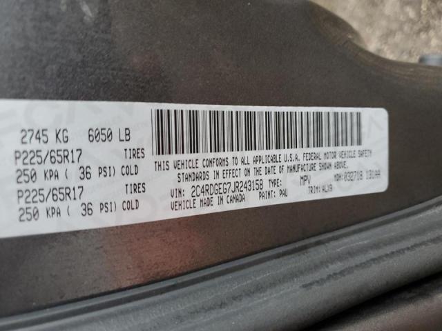 Photo 12 VIN: 2C4RDGEG7JR243158 - DODGE GRAND CARA 