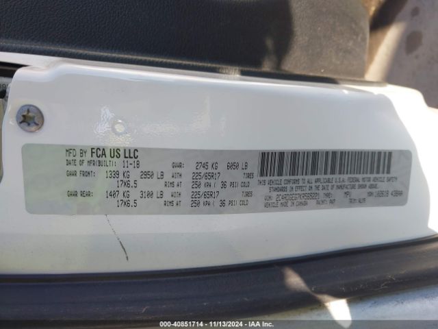 Photo 8 VIN: 2C4RDGEG7KR565221 - DODGE GRAND CARAVAN 