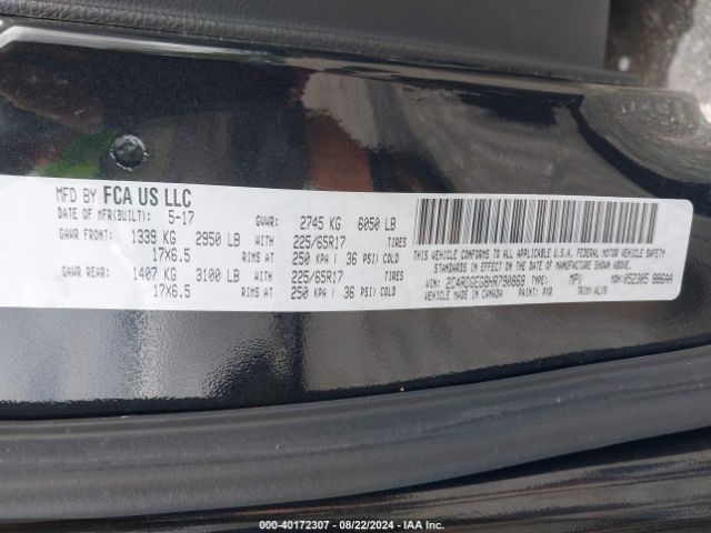 Photo 8 VIN: 2C4RDGEG8HR790868 - DODGE GRAND CARAVAN 