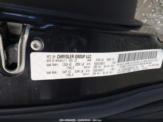 Photo 8 VIN: 2C4RDGEG9DR597722 - DODGE GRAND CARAVAN 