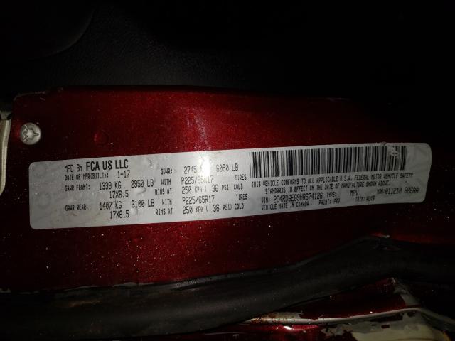 Photo 9 VIN: 2C4RDGEG9HR674126 - DODGE GRAND CARA 