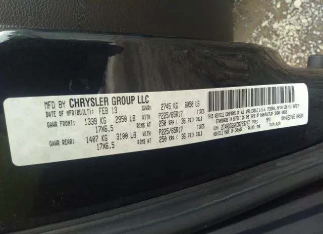 Photo 8 VIN: 2C4RDGEGXDR703787 - DODGE GRAND CARAVAN 