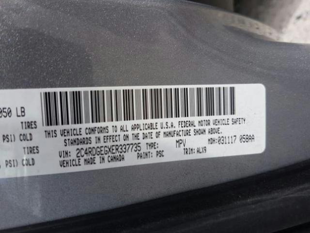 Photo 9 VIN: 2C4RDGEGXER337735 - DODGE GRAND CARA 