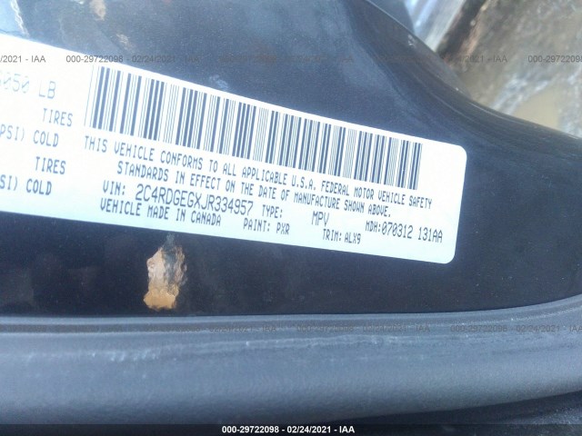 Photo 8 VIN: 2C4RDGEGXJR334957 - DODGE GRAND CARAVAN 