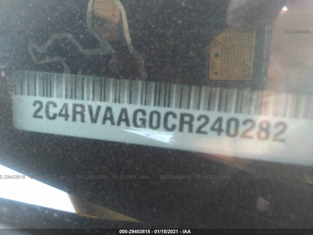 Photo 8 VIN: 2C4RVAAG0CR240282 - VOLKSWAGEN ROUTAN 