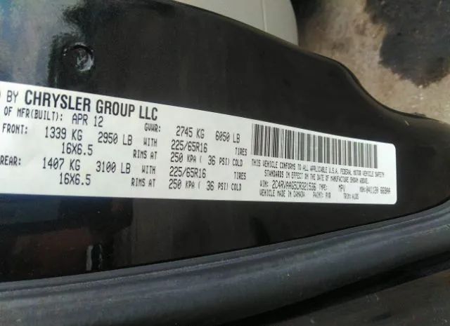 Photo 8 VIN: 2C4RVAAG5CR321536 - VOLKSWAGEN ROUTAN 