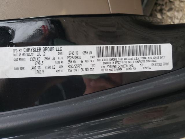 Photo 9 VIN: 2C4RVABG1CR393638 - VOLKSWAGEN ROUTAN SE 