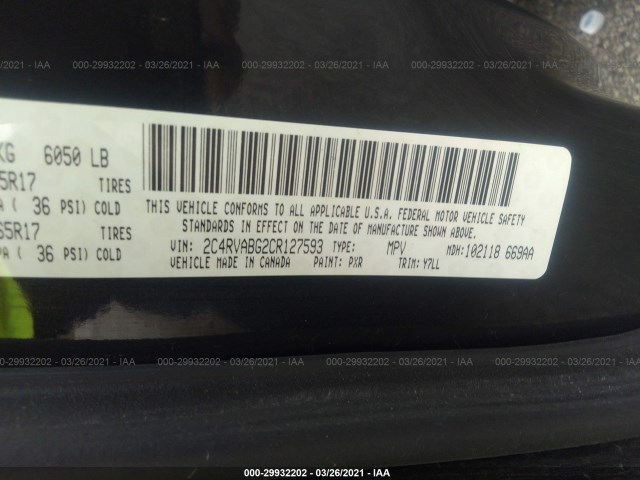 Photo 8 VIN: 2C4RVABG2CR127593 - VOLKSWAGEN ROUTAN 