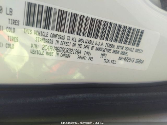 Photo 8 VIN: 2C4RVABG6CR321284 - VOLKSWAGEN ROUTAN 