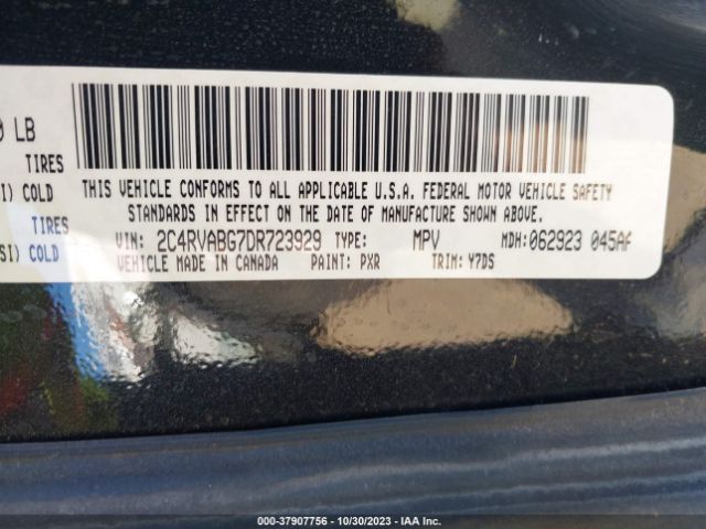 Photo 8 VIN: 2C4RVABG7DR723929 - VOLKSWAGEN ROUTAN 