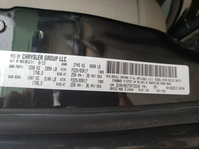 Photo 9 VIN: 2C4RVABG7DR725549 - VOLKSWAGEN ROUTAN SE 