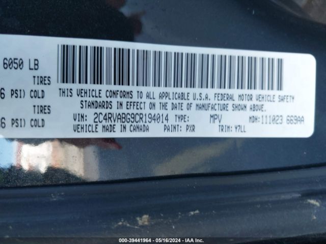 Photo 8 VIN: 2C4RVABG9CR194014 - VOLKSWAGEN ROUTAN 