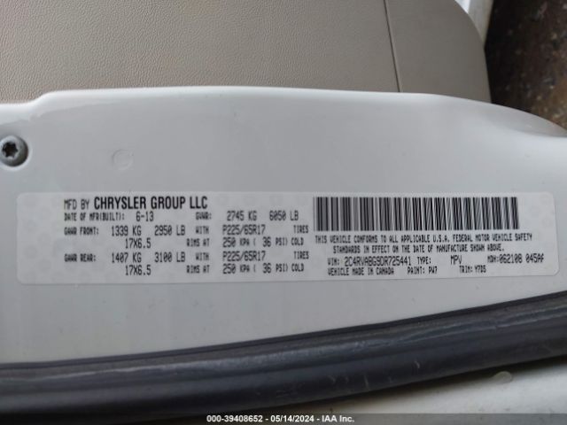 Photo 8 VIN: 2C4RVABG9DR725441 - VOLKSWAGEN ROUTAN 