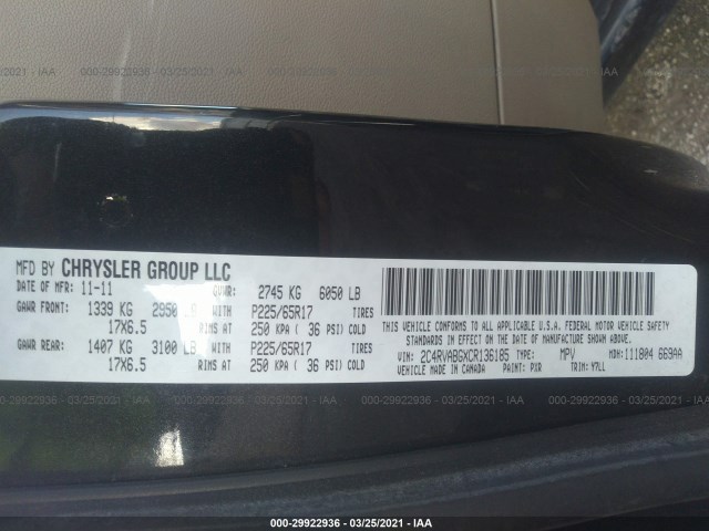 Photo 8 VIN: 2C4RVABGXCR136185 - VOLKSWAGEN ROUTAN 