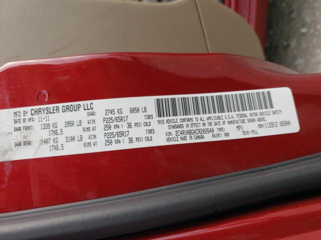 Photo 9 VIN: 2C4RVABGXCR202640 - VOLKSWAGEN ROUTAN SE 