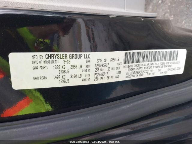 Photo 8 VIN: 2C4RVABGXCR293733 - VOLKSWAGEN ROUTAN 