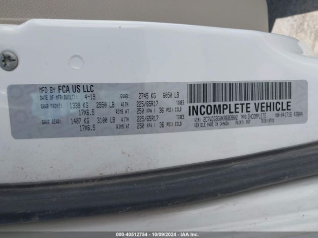 Photo 8 VIN: 2C7WDGBG0KR683802 - DODGE GRAND CARAVAN 