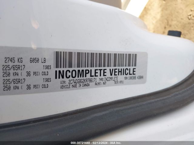 Photo 8 VIN: 2C7WDGBG2KR786171 - DODGE GRAND CARAVAN 