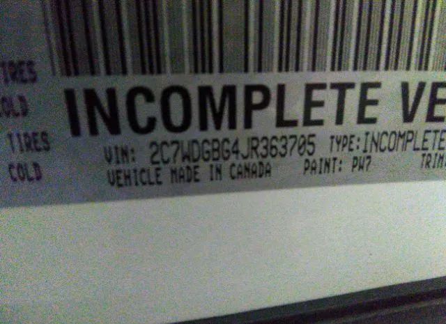 Photo 8 VIN: 2C7WDGBG4JR363705 - DODGE GRAND CARAVAN 