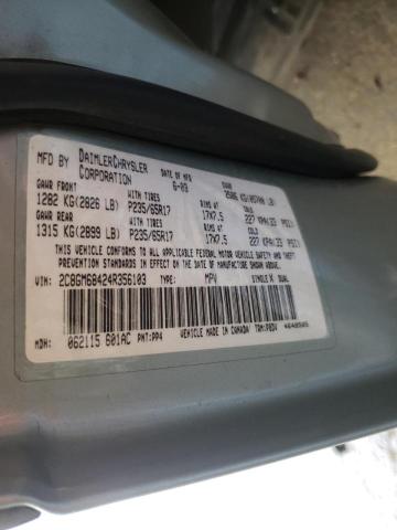 Photo 9 VIN: 2C8GM68424R356103 - CHRYSLER PACIFICA 