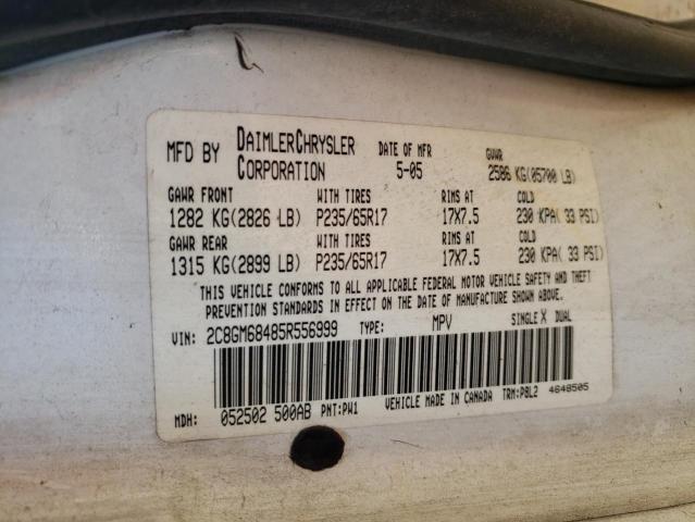 Photo 9 VIN: 2C8GM68485R556999 - CHRYSLER PACIFICA T 