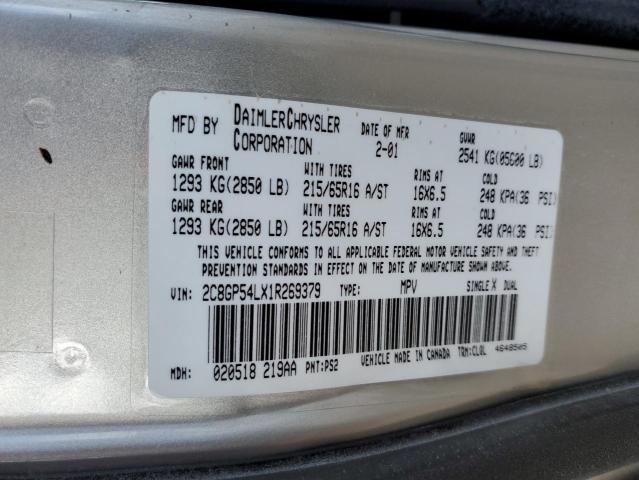 Photo 11 VIN: 2C8GP54LX1R269379 - CHRYSLER MINIVAN 