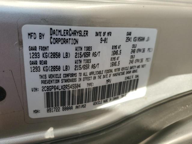 Photo 13 VIN: 2C8GP64LX2R545504 - CHRYSLER TOWN & COU 