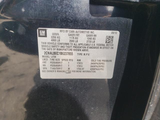 Photo 9 VIN: 2CNALBEC1B6237855 - CHEVROLET EQUINOX LS 