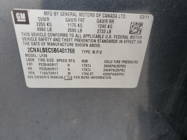 Photo 12 VIN: 2CNALBEC5B6401768 - CHEVROLET EQUINOX 