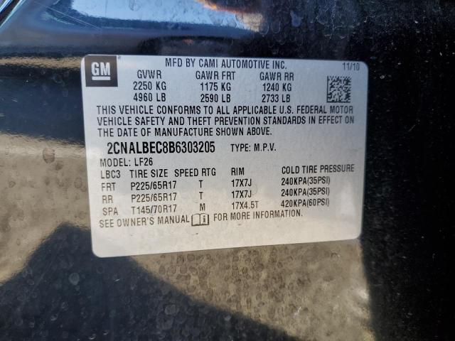 Photo 12 VIN: 2CNALBEC8B6303205 - CHEVROLET EQUINOX LS 