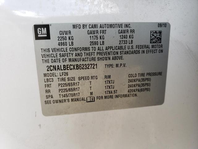 Photo 11 VIN: 2CNALBECXB6232721 - CHEVROLET EQUINOX 