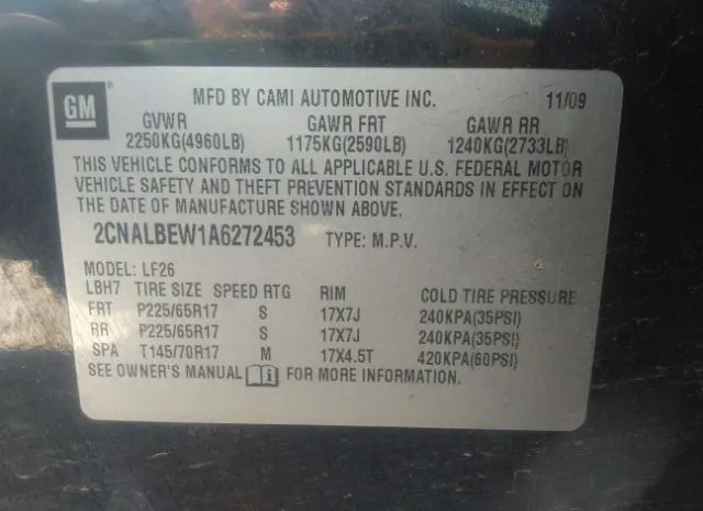 Photo 8 VIN: 2CNALBEW1A6272453 - CHEVROLET EQUINOX 