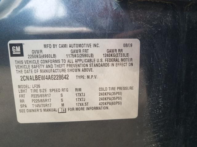 Photo 9 VIN: 2CNALBEW4A6228642 - CHEVROLET EQUINOX LS 