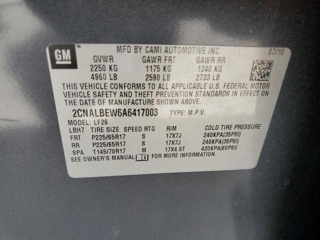 Photo 12 VIN: 2CNALBEW6A6417003 - CHEVROLET EQUINOX LS 