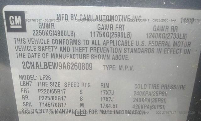 Photo 8 VIN: 2CNALBEW9A6260809 - CHEVROLET EQUINOX 