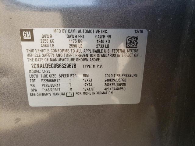 Photo 11 VIN: 2CNALDEC0B6329678 - CHEVROLET EQUINOX LT 