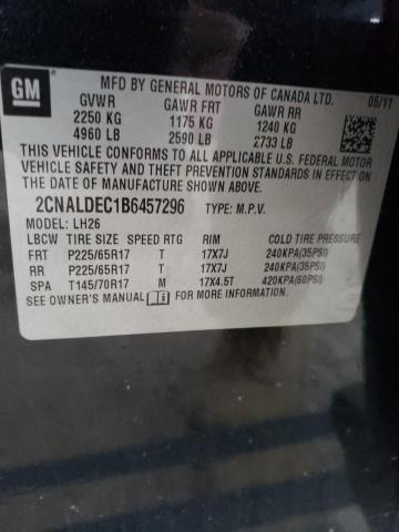 Photo 9 VIN: 2CNALDEC1B6457296 - CHEVROLET EQUINOX LT 