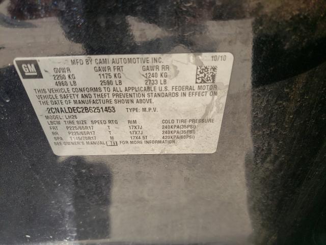 Photo 9 VIN: 2CNALDEC2B6251453 - CHEVROLET EQUINOX LT 