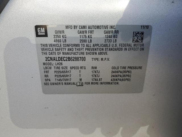 Photo 12 VIN: 2CNALDEC2B6288700 - CHEVROLET EQUINOX LT 