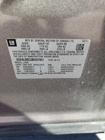 Photo 12 VIN: 2CNALDEC2B6367851 - CHEVROLET EQUINOX LT 