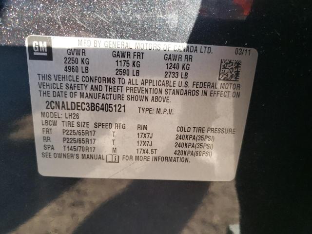 Photo 13 VIN: 2CNALDEC3B6405121 - CHEVROLET EQUINOX LT 