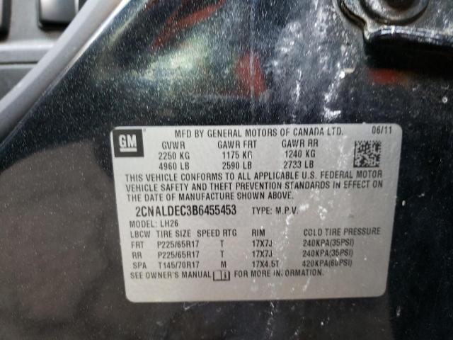 Photo 9 VIN: 2CNALDEC3B6455453 - CHEVROLET EQUINOX LT 