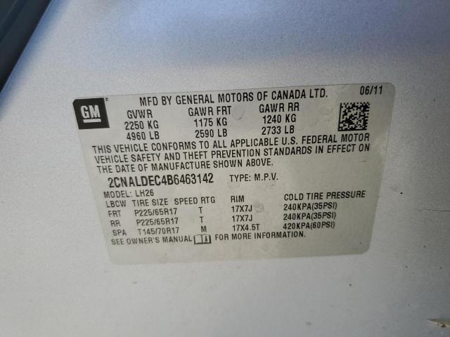 Photo 12 VIN: 2CNALDEC4B6463142 - CHEVROLET EQUINOX 