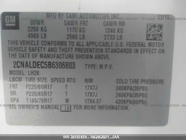 Photo 8 VIN: 2CNALDEC5B6306803 - CHEVROLET EQUINOX 