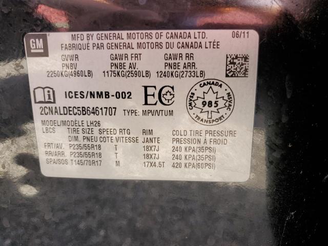 Photo 9 VIN: 2CNALDEC5B6461707 - CHEVROLET EQUINOX LT 