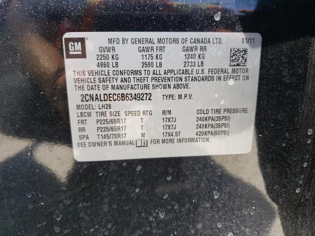 Photo 9 VIN: 2CNALDEC6B6349272 - CHEVROLET EQUINOX LT 